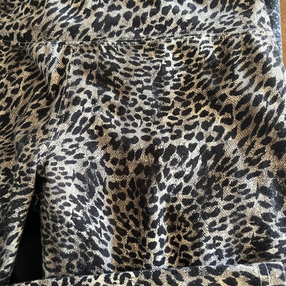 Kensie Leggings (2) Athletic ActiveWear Exercise Pants Black Gray Print XLarge - Picture 3 of 8